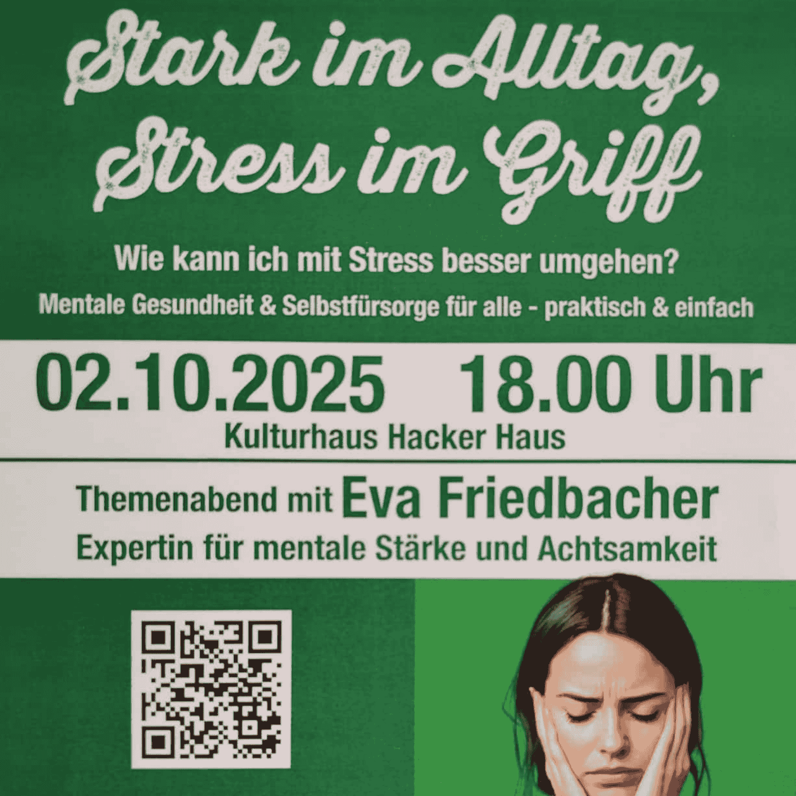 Eva Friedbacher-Herzberührung "Stark im Alltag, Stress im Griff"
